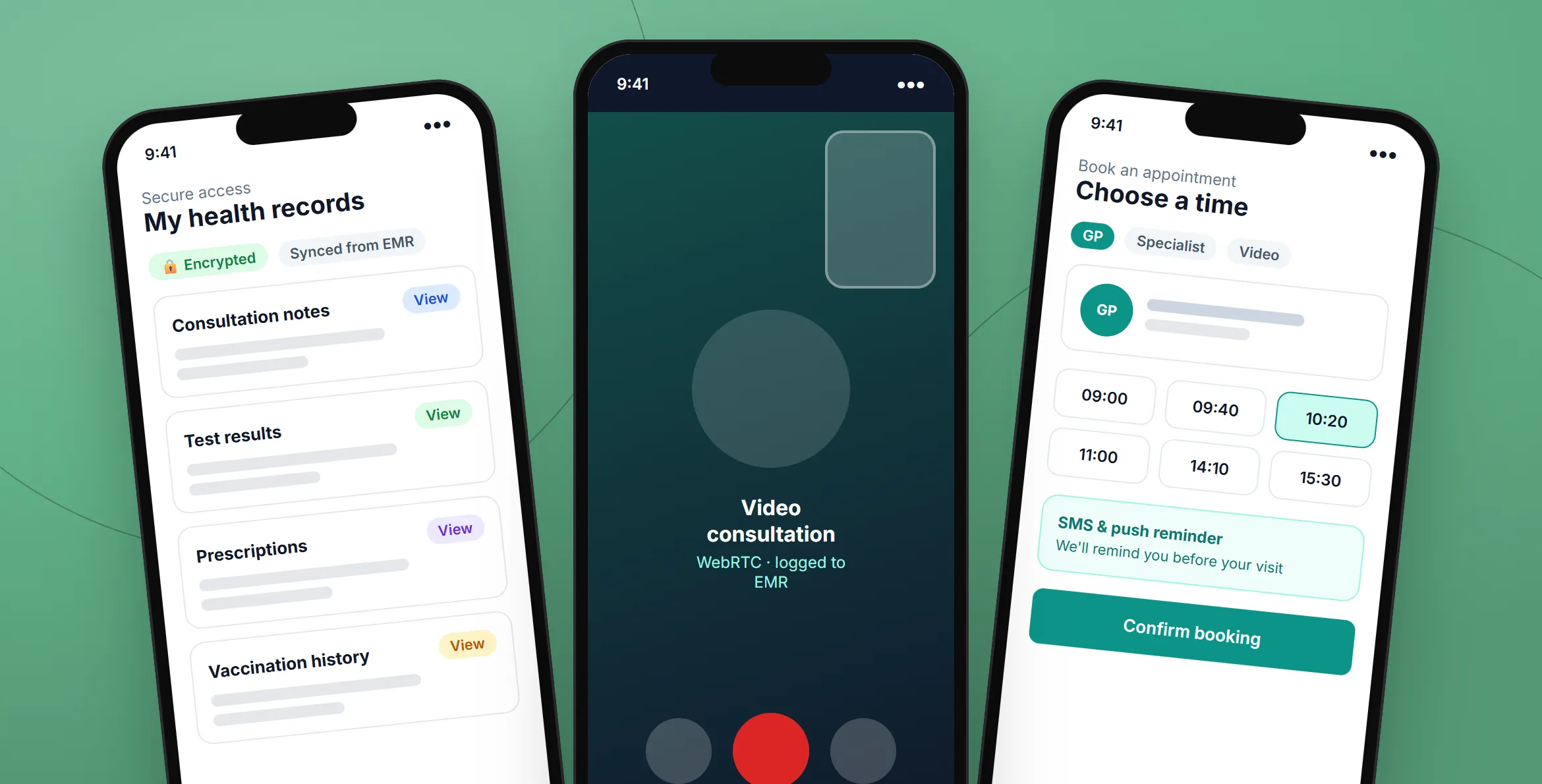 Healthcare Mobile App: in use