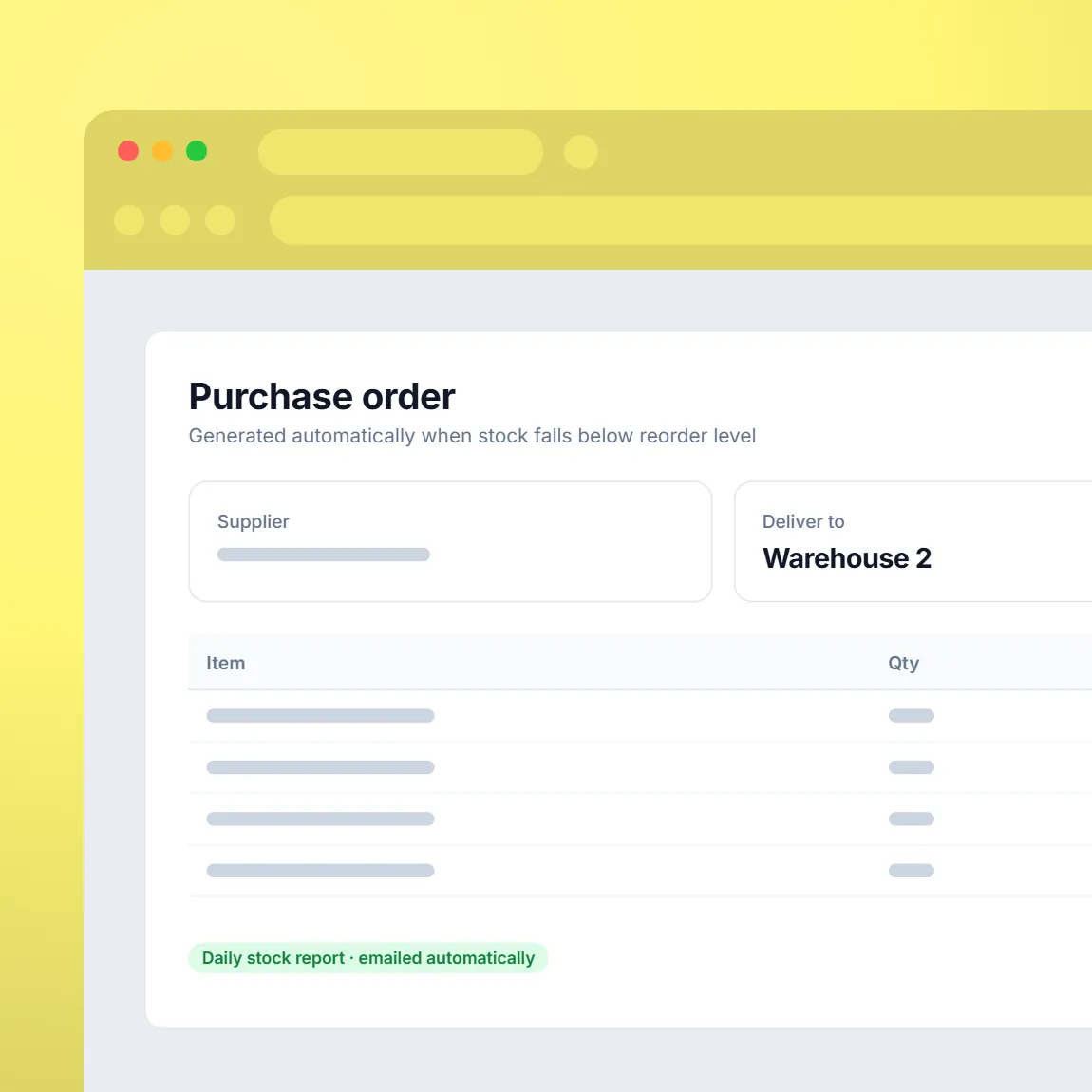 Inventory Management Desktop App: detail